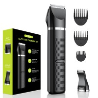 Rolgno Body Hair Trimmer for Men, Bikini Trimmer Women, [No Irritation] Rechargeable Body Groomer Men with Replaceable Ceramic Blade Heads, IPX7 Waterproof Grooming Kit for Private Parts, Arms, Legs