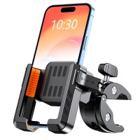 Rolgno Bike Phone Holder, [Unobstructed Lens] Universal Motorcycle Phone Mount, [Super Sturdy] Phone Holder for Bike, Compatible with iPhone 15/14 Pro Max/S23 Ultra and More 4.7”-7” Cell Phones