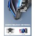 Rolgno Bike Phone Holder, [Camera Friendly] [Built-in Holder for Airtag] Motorcycle Phone Mount, 360° Rotatable Motorbike Bicycle Phone Holder, Compatible with iPhone 15/14 and More 4.7-6.8'' Phones